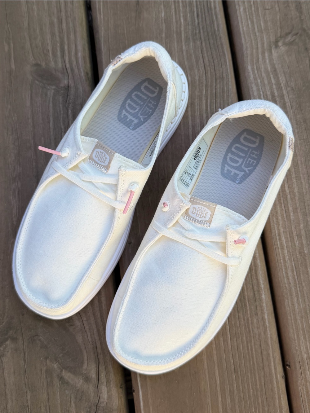 Hey Dude Women’s Wendy Sox Spark White Casual Slip On Shoes Size 7 Women's NWOT - Picture 2 of 9